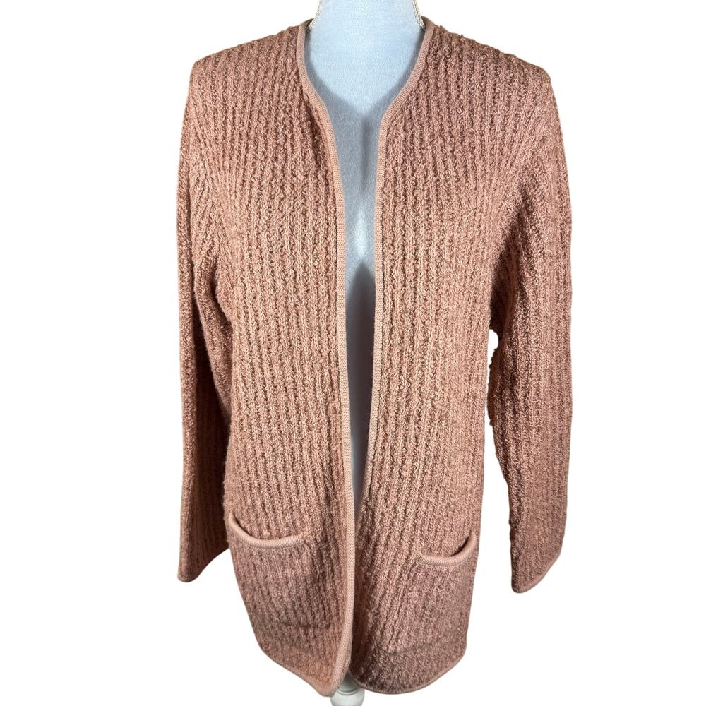 Vintage 1995 Sideffects of California Blush Pink Open-Front Cardigan | Size S